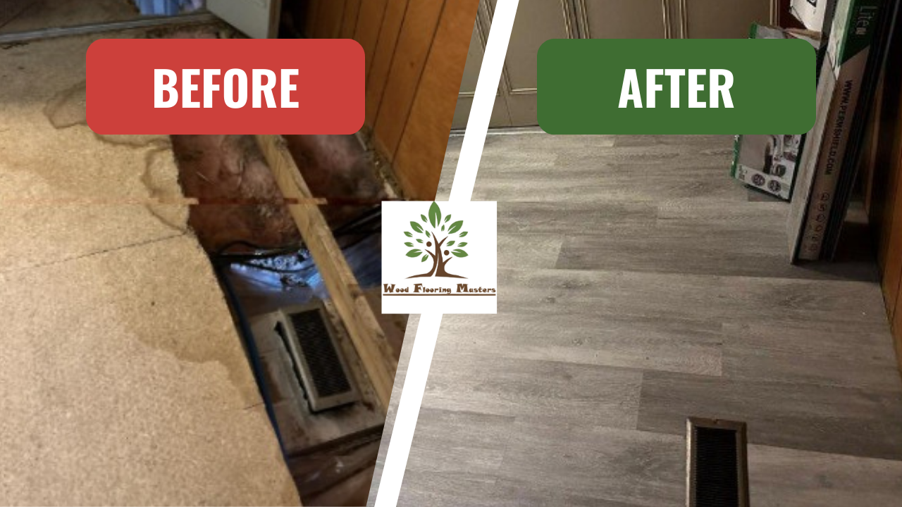 Vinyl Installation in Carteret: A Hardwood Floor Renovation Story (Customer: V.K.)