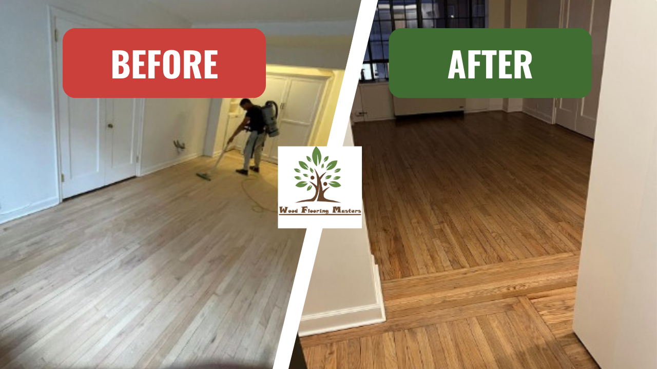 Elegant Floor Refinishing with Weathered Oak Stain in Murray Hill, Manhattan: A Hardwood Floor Renovation Story (Customer: C&A.J.)