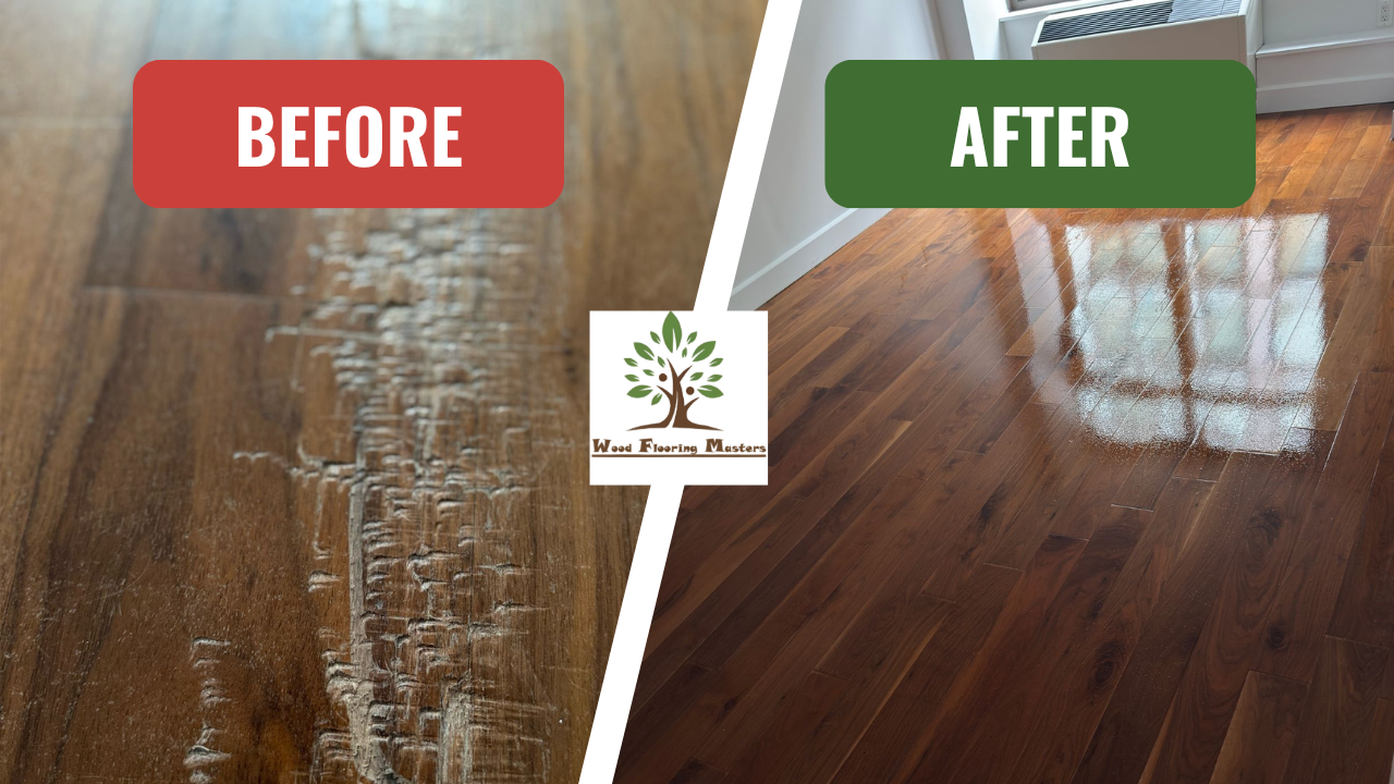 Floor Repair & Buffing in Long Island City, Queens: A Hardwood Floor Renovation Story (Customer: M.B.)