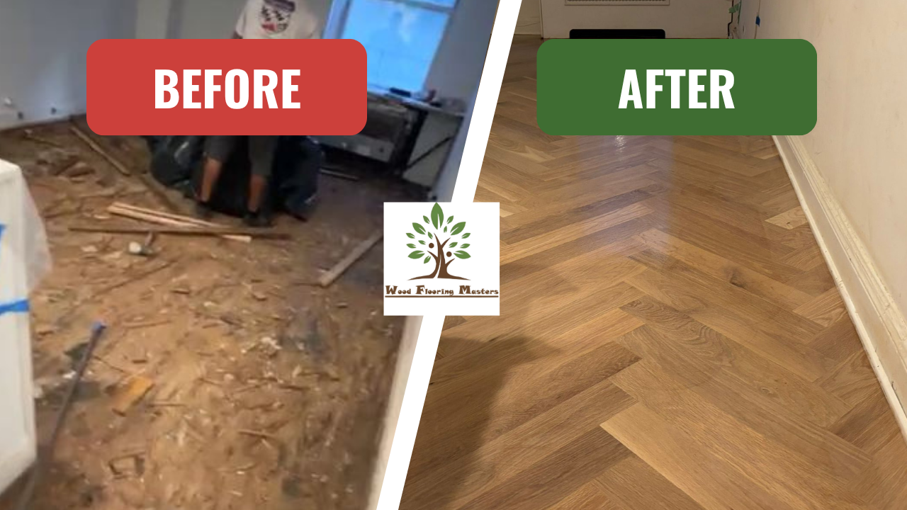 Herringbone Installation & Refinishing in Midtown East, Manhattan: A Hardwood Floor Renovation Story (Customer: R.G.)