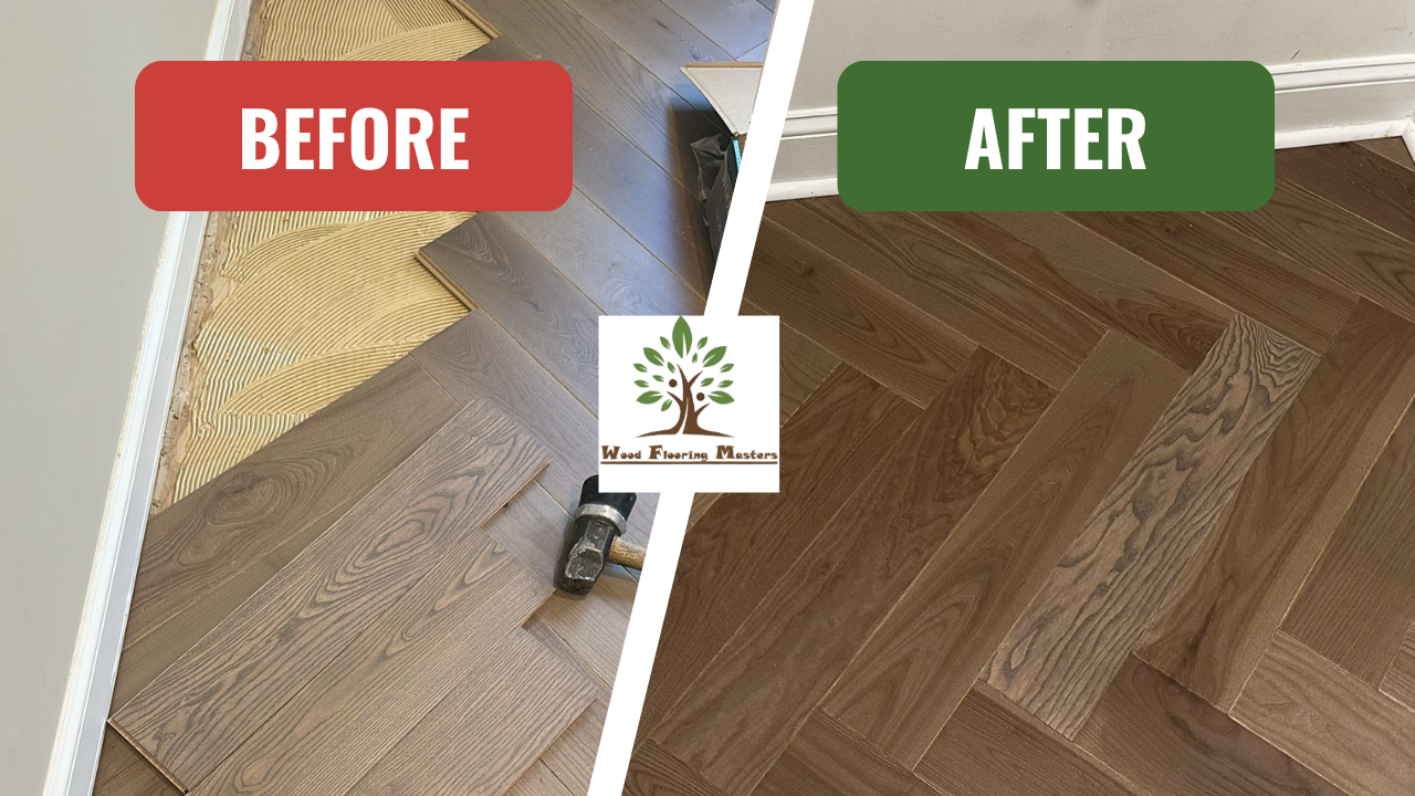 Luxury Herringbone Floor Installation in Alpine, NJ: A Hardwood Floor Renovation Story (Customer: M.C.)